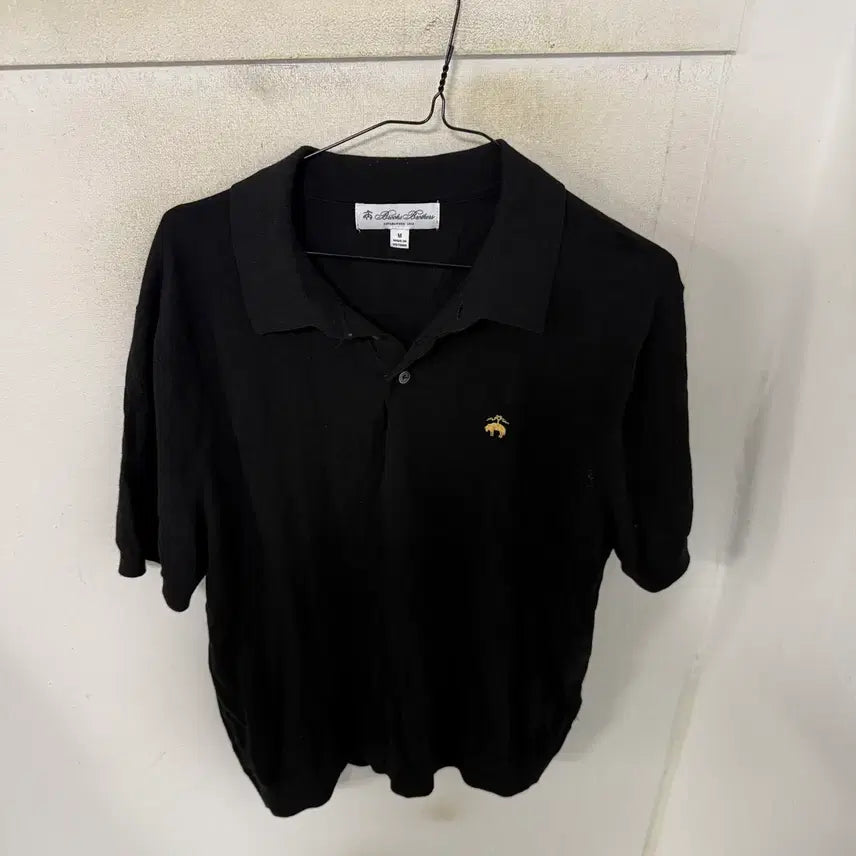 [BUNJANG] Brooks Brothers Black Short Sleeve Knit / 브룩스브라더스 블랙 반팔니트