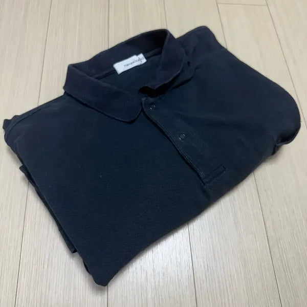 [BUNJANG] nanamica Navy Collar T-shirt L / 나나미카 카라티 네이비 L