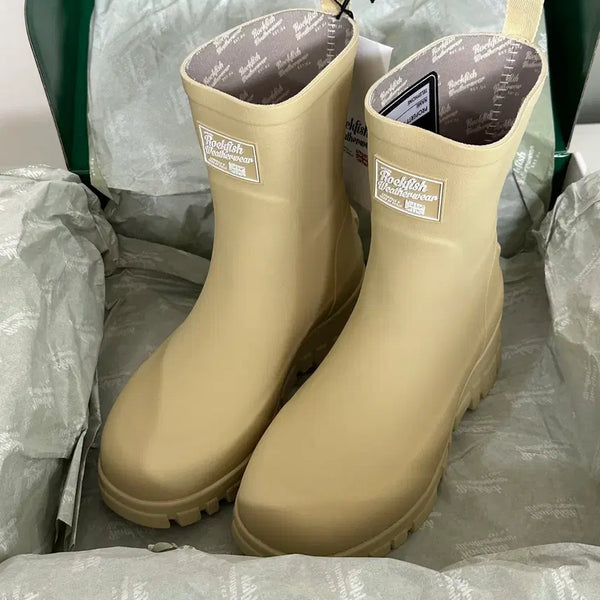 [BUNJANG] Rockfish Rain Boots Mid Butter 245 / 새상품 락피쉬 레인부츠 미들 버터 245