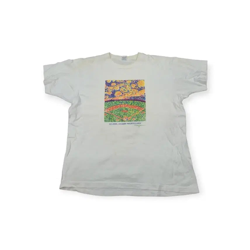 [BUNJANG] Vintage Van Gogh Graphic T-Shirt / 빈티지 티셔츠 고흐