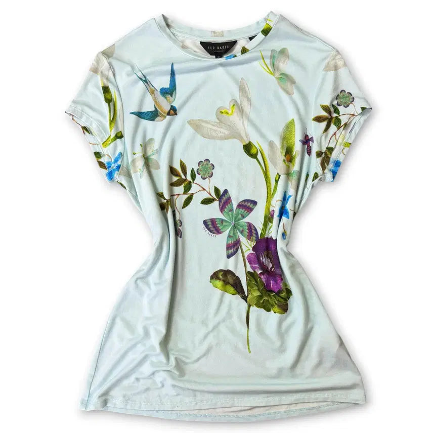 [BUNJANG] Ted Baker Spring Meadow Floral Bird Print Short Sleeve T-Shirt M / 테드베이커 스프링 미도우 플로럴 버드 프린트 반팔 티셔츠 M