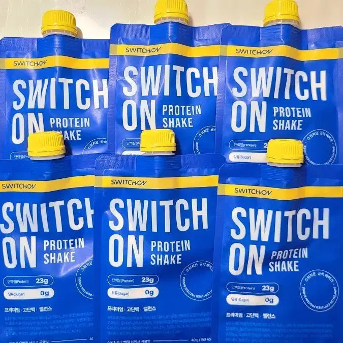 [BUNJANG] Switch On Protein Shake Pouch Type Powder Grain Flavor (Misutgaru Flavor) - 6 Pack / [새상품] 스위치온 단백질 쉐이크 파우치형 파우더 6개입 곡물맛 미숫가루맛