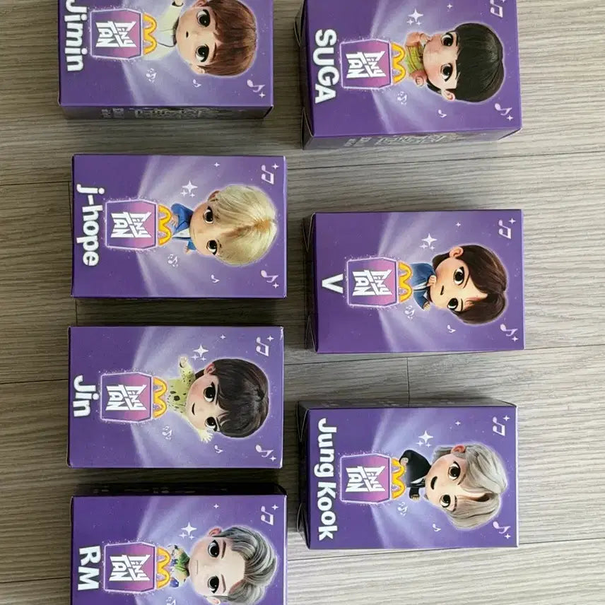 [BUNJANG] McDonald's Happy Meal BTS TinyTAN Figure 7-Piece Sealed Set / 맥도날드 해피밀 BTS 피규어 7종 미개봉 세트