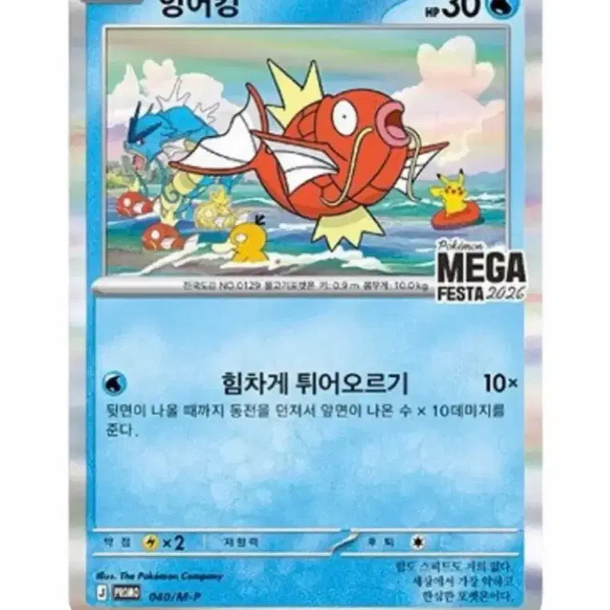 [BUNJANG] Pokemon Magikarp Promotion Card / 포켓몬 잉어킹 프로모션 카드