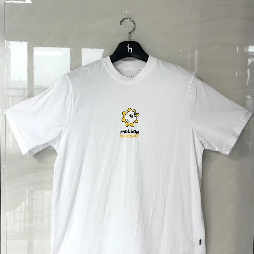 [BUNJANG] Malbon Boys Graphic Short Sleeve T-Shirt White M / 말본 글로리보이즈 그래픽 반팔 티셔츠 화이트 M