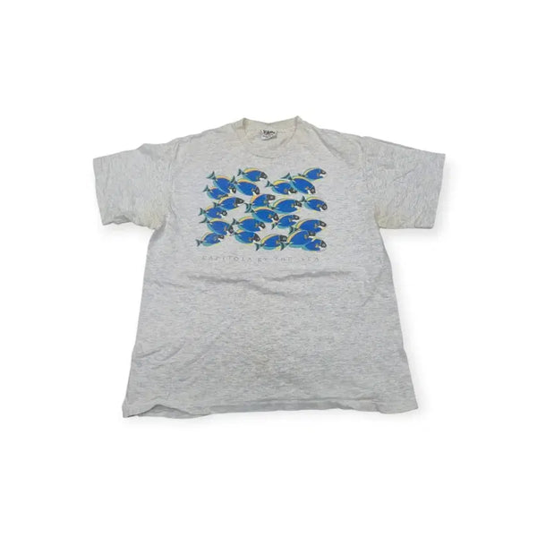 [BUNJANG] Vintage Fish Graphic T-Shirt / 빈티지 티셔츠 물고기