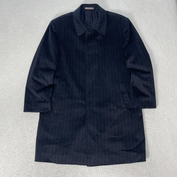 [BUNJANG] Givenchy Stripe Wool Balmacaan Coat / 지방시 스트라이프 울 발마칸 코트