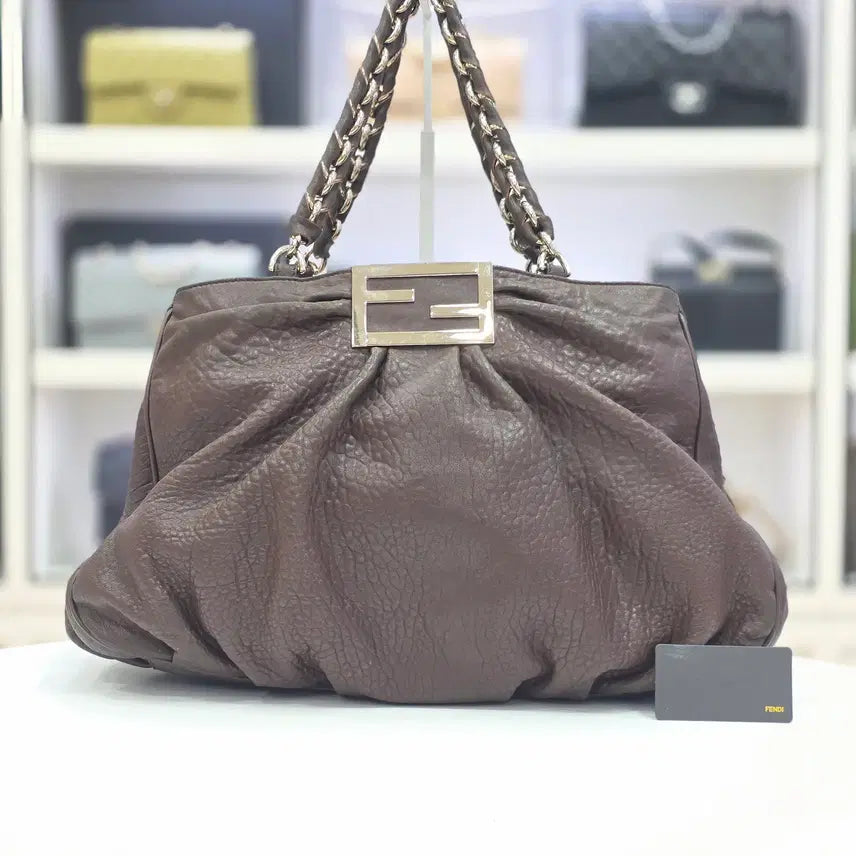 [BUNJANG] Fendi Zucchino Mia Shoulder Bag 8BR616 / 펜디 쥬카 미아 숄더백 8BR616