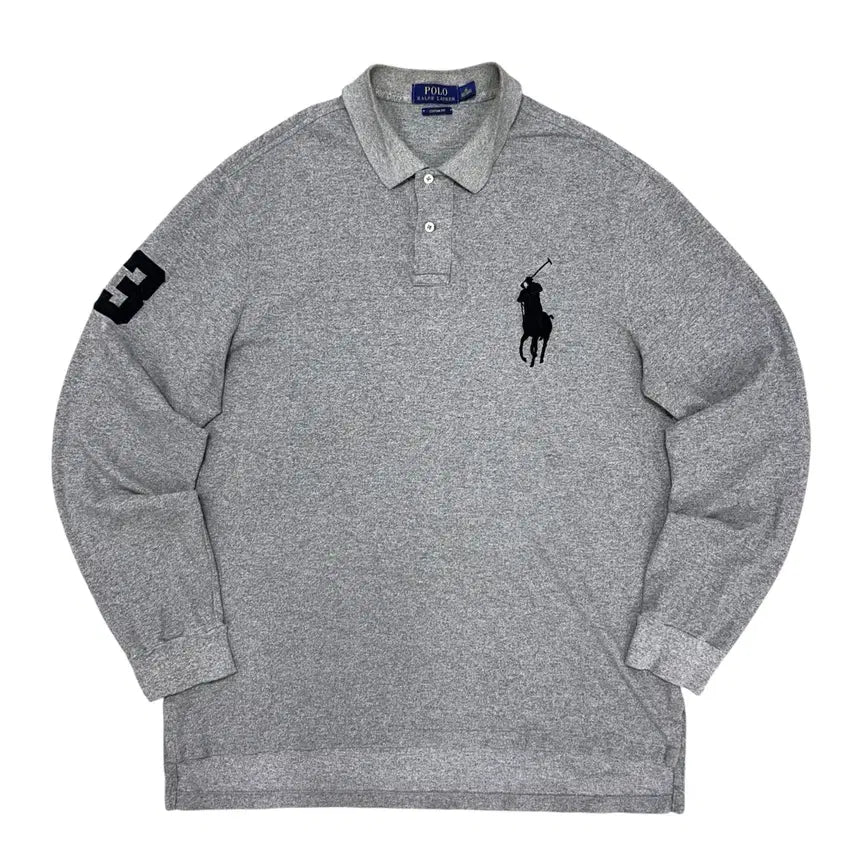 [BUNJANG] Polo Ralph Lauren Big Pony Chieftain T-Shirt Grey XL / 폴로 빅포니 치프키프 그레이 카라티(XL)