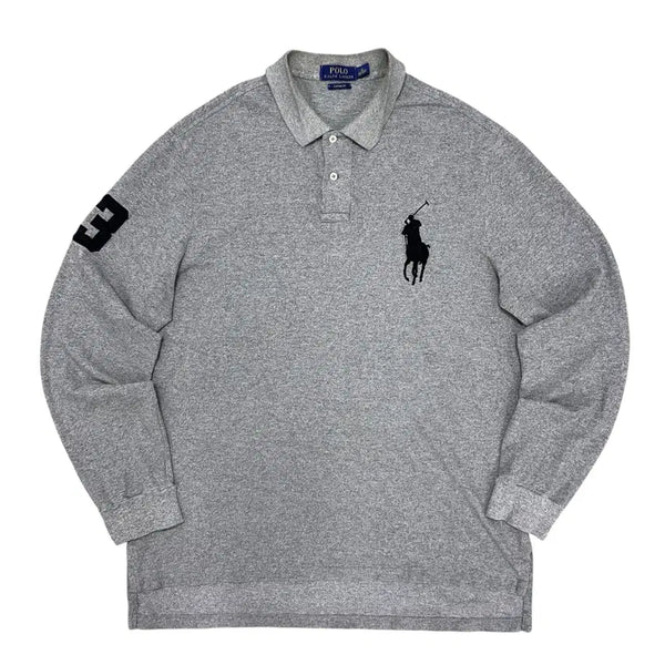 [BUNJANG] Polo Ralph Lauren Big Pony Chieftain T-Shirt Grey XL / 폴로 빅포니 치프키프 그레이 카라티(XL)