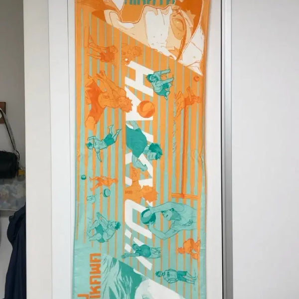 [BUNJANG] Haikyu!! Shueisha Jump Shop Hinata & Oikawa Brazil Towel / 하이큐 슈에이샤 점프샵 히나타 오이카와 브라질 타올 타월