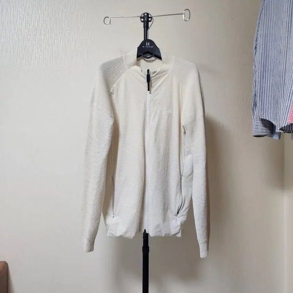 [BUNJANG] Adidas Zip-Up Jacket - Ivory, Size M / 아디다스 집업 자켓 M 아이보리