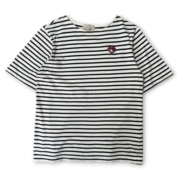 [BUNJANG] Betty Boop Striped Short Sleeve T-Shirt / (55) 베티붑 스트라이프 반팔 티셔츠