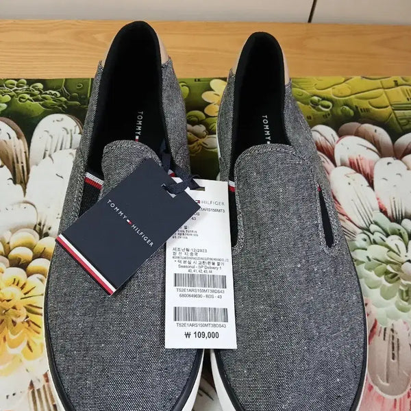 [BUNJANG] Tommy Hilfiger Men's Mule Sneakers Grey 275 / 새상품타미힐피거 남성 뮬 스니커즈 그레이 43 .275