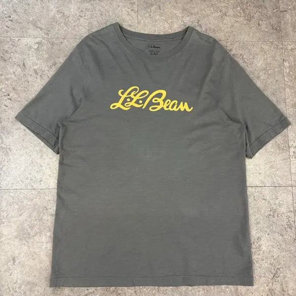 [BUNJANG] L.L. Bean Khaki Gray Short Sleeve T-Shirt / LLBean 반팔 티셔츠 카키그레이 #csz811