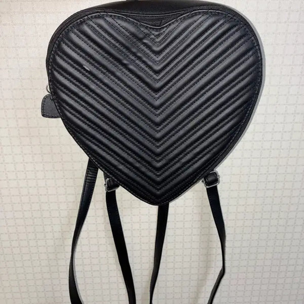 [BUNJANG] H&M Mini Backpack Black Heart Shape / 갸루깔 미니 백팩 블랙 하트모양