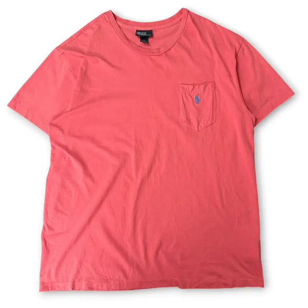 [BUNJANG] Polo Ralph Lauren Pink One Pocket Short Sleeve T-Shirt XL / 폴로랄프로렌 토랄핑크 원포켓 반팔 티셔츠 XL