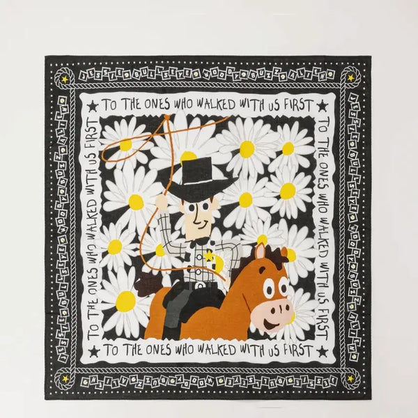 [BUNJANG] Peaceminusone x Toy Story Woody Cotton Scarf / [면]피스마이너스원 토이스토리 우디 스카프