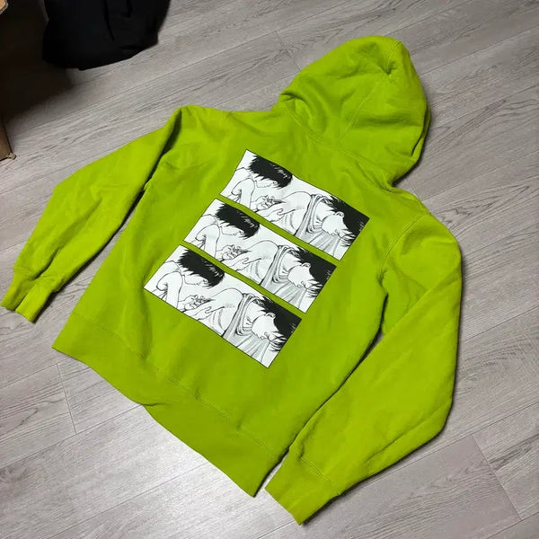 [BUNJANG] Supreme x Akira Syringe Zip-Up Hoodie Fluorescent / [L] 슈프림 아키라 실린지 후드집업 형광