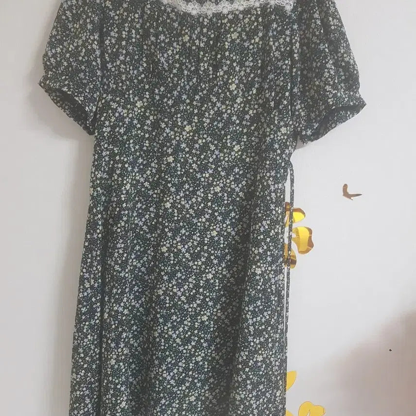 [BUNJANG] Floral Lace Dress (Size 55) / 플로럴 레이스 원피스(55)
