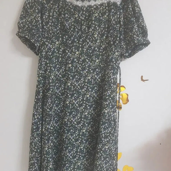 [BUNJANG] Floral Lace Dress (Size 55) / 플로럴 레이스 원피스(55)