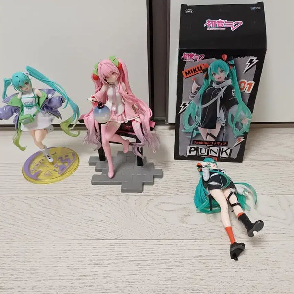 [BUNJANG] Hatsune Miku Punk Fashion Figure Set / 하츠네 미쿠 펑크 패션 피규어 3종