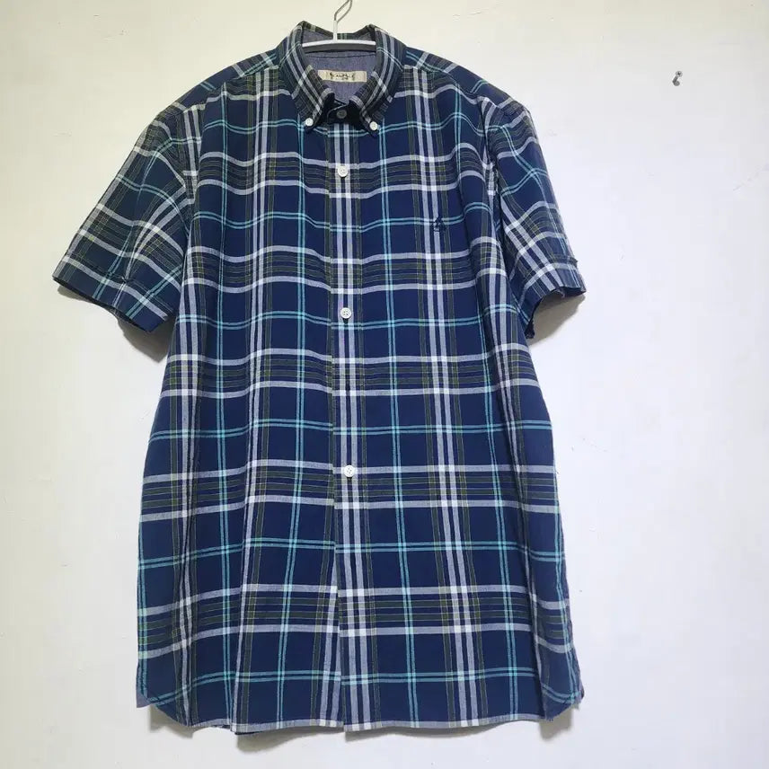[BUNJANG] Beanpole Check Short Sleeve Shirt (Size 100) / 빈티지존 빈폴 체크 반팔 셔츠 100