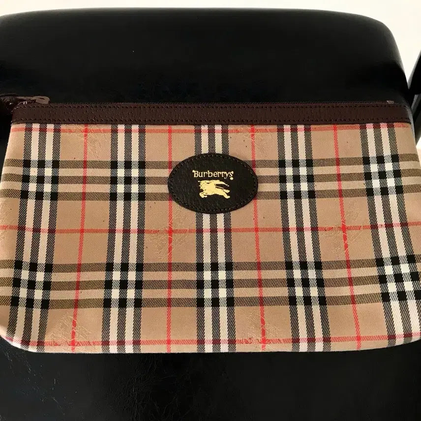 [BUNJANG] Burberry Logo Nova Check Pouch / 버버리 로고 노바체크 파우치