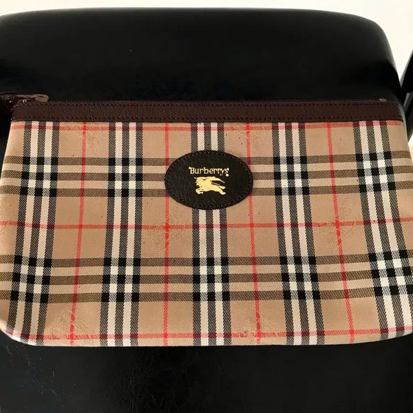 [BUNJANG] Burberry Logo Nova Check Pouch / 버버리 로고 노바체크 파우치