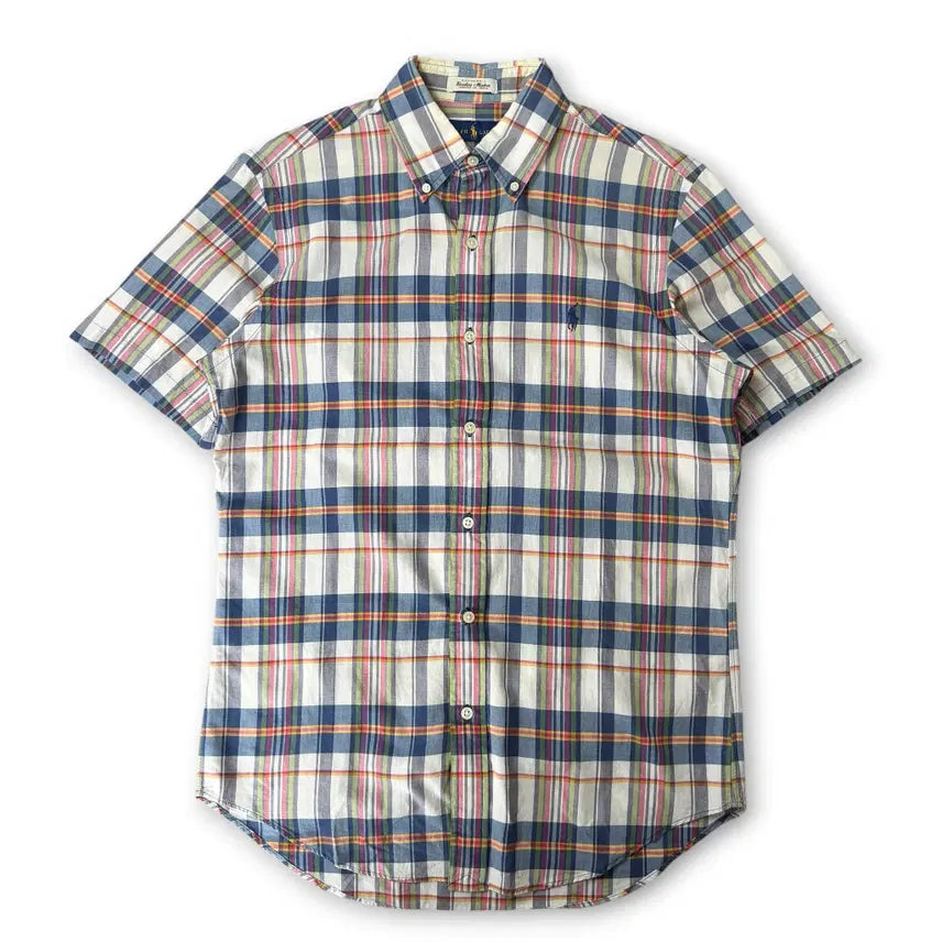 [BUNJANG] Polo Ralph Lauren Madras Bleeding Check Shirt / 폴로랄프로렌 어센틱 블리딩 마드라스 체크 셔츠 S
