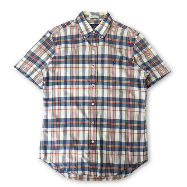 [BUNJANG] Polo Ralph Lauren Madras Bleeding Check Shirt / 폴로랄프로렌 어센틱 블리딩 마드라스 체크 셔츠 S