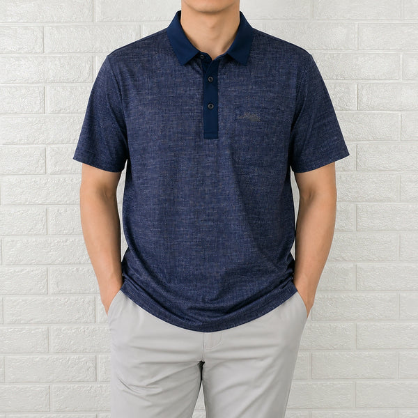 [BUNJANG] Palms Springs Cooling Collar T-Shirt Navy Men's 95 / [95]팜스프링스 냉감 카라 티셔츠