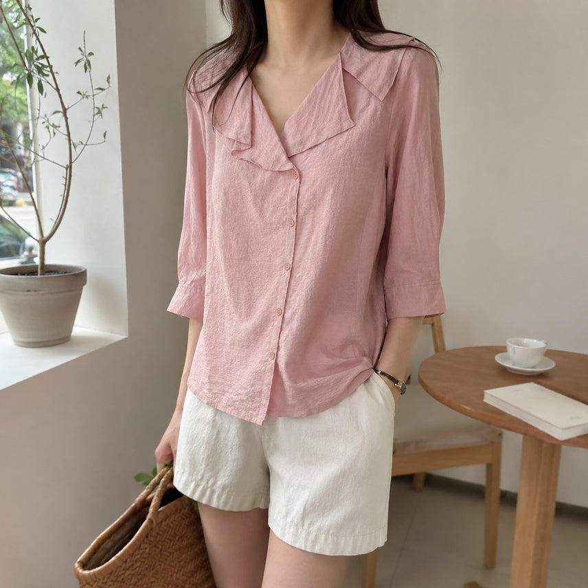 [BUNJANG] SOUP Women's Shirt-Style Blouse Size 55 / [55]SOUP숲 셔츠형 블라우스