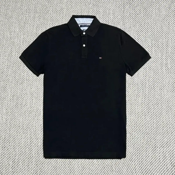 [BUNJANG] Tommy Hilfiger Black Polo Shirt L / 타미힐피거 반팔 카라티 블랙 L