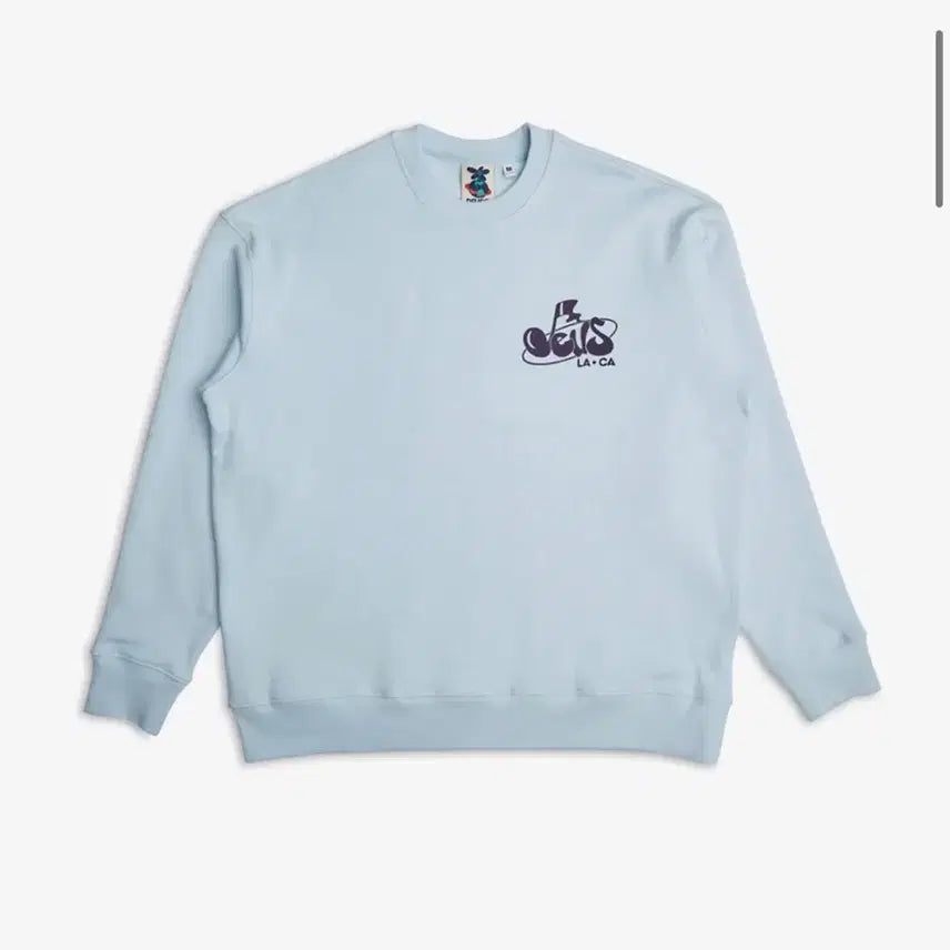 [BUNJANG] Deus Harmony Crewneck Sweatshirt - Sky Blue / 데우스 하모니 크루넥 맨투맨 - 스카이블루