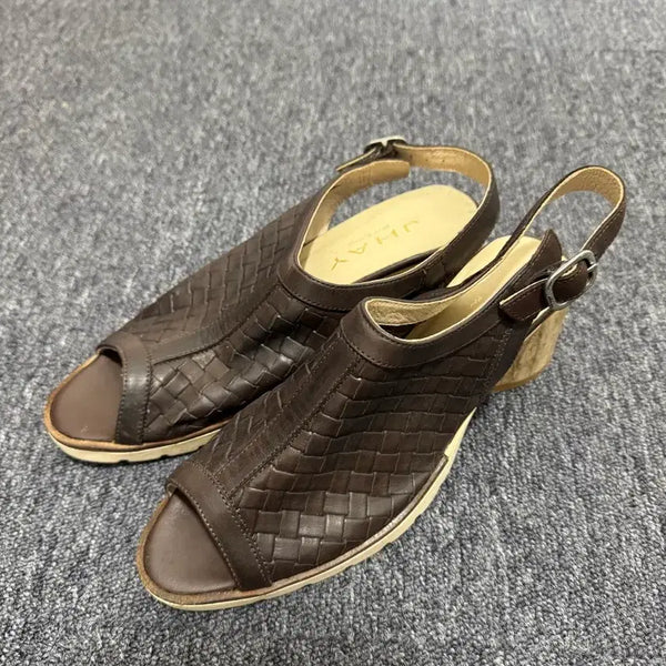 [BUNJANG] J.HAY Vintage Slingback Sandals Mid Heel (38) / J.HAY 제이 스페인 빈티지 슬링백 샌들 미들힐 38