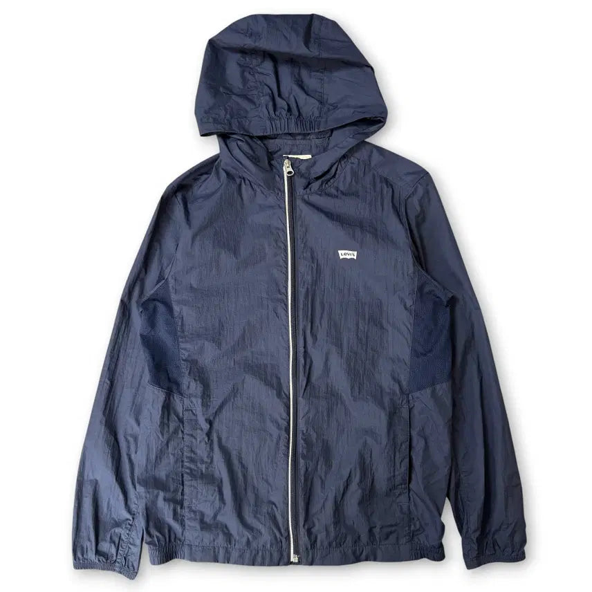 [BUNJANG] Levi's Navy Lightweight Hooded Windbreaker Jacket S / 리바이스 네이비 경량 후드 바람막이 자켓 S