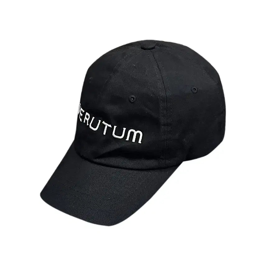 [BUNJANG] Verutum Front Logo Black Ball Cap Hat / 베루툼 프론트 로고 블랙 볼캡 모자