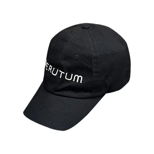 [BUNJANG] Verutum Front Logo Black Ball Cap Hat / 베루툼 프론트 로고 블랙 볼캡 모자