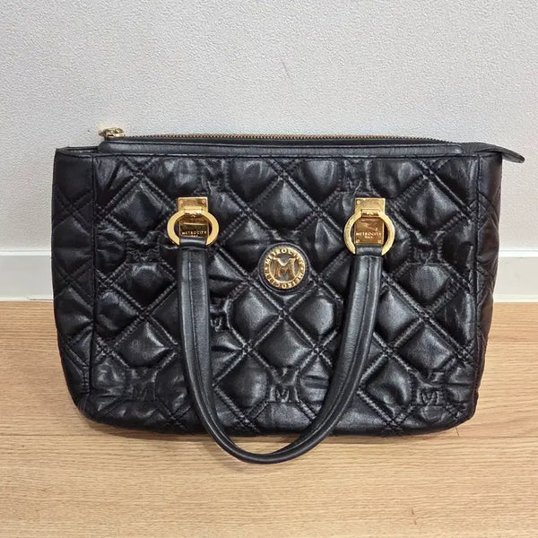 [BUNJANG] MCM Quilting Tote Bag Black / 메트로시티 퀼팅 토트백 블랙