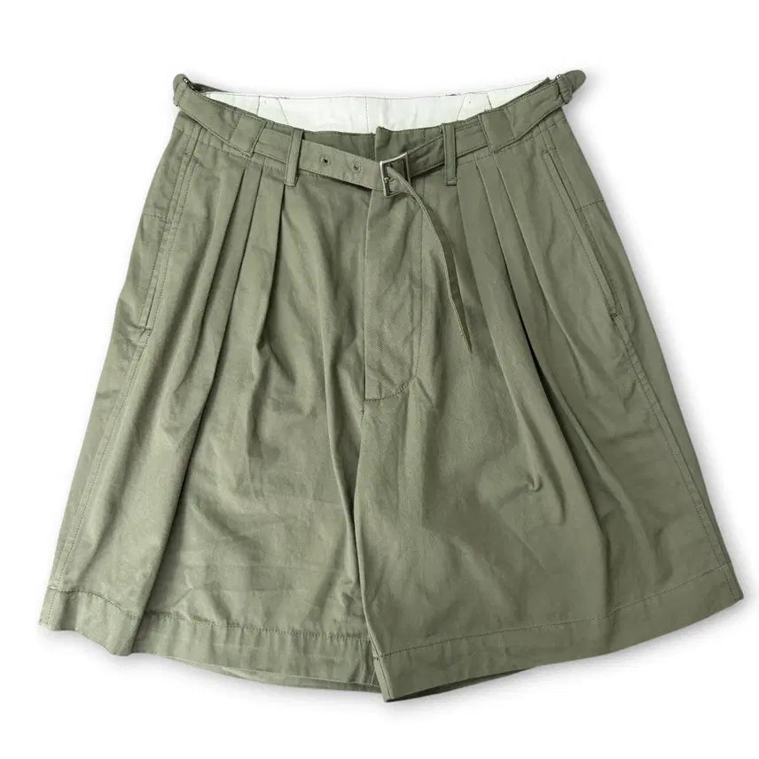 [BUNJANG] Ableu Garments New York Cotton One-Tuck Gurkha Belted Shorts M / 에이블루가먼츠뉴욕 코튼 원턱 구르카 벨티드 하프 팬츠 M