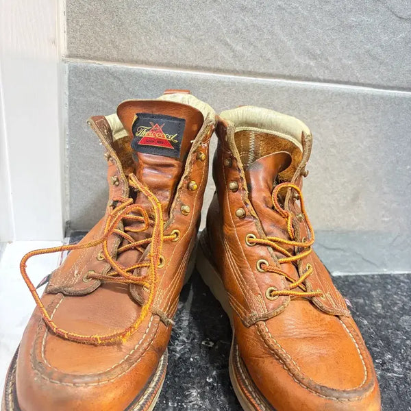 [BUNJANG] Thorogood Moc Toe 8" Boots Brown Leather / 쏘로굿 목토 8d (270)
