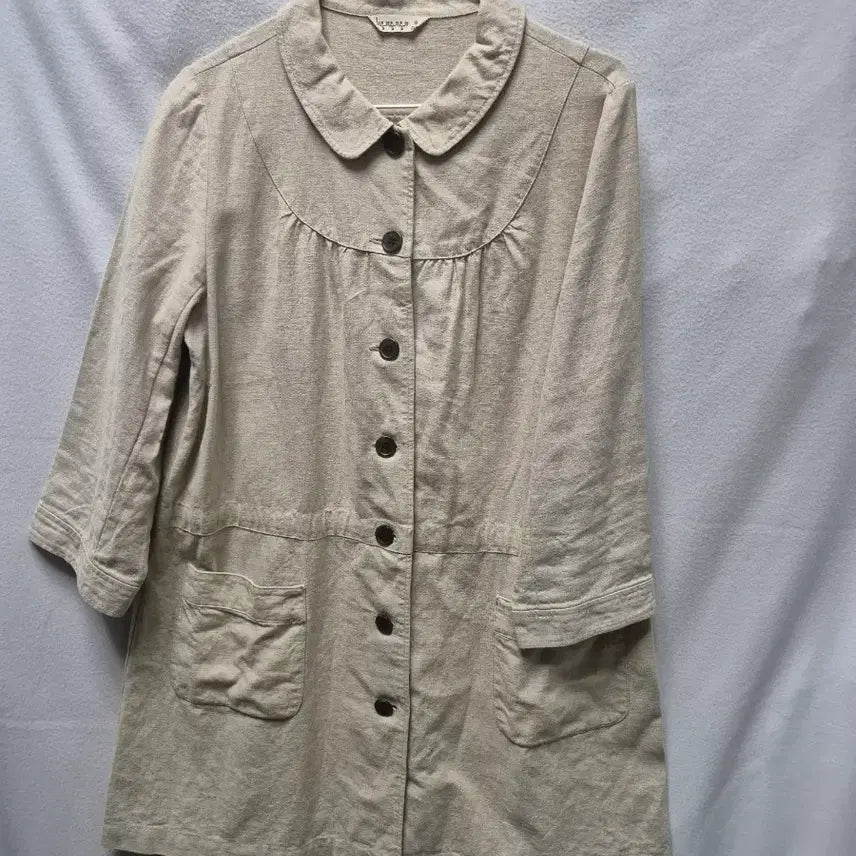 [BUNJANG] Nice Claup Linen Dress Beige / 나이스클랍 린넨 원피스 베이지