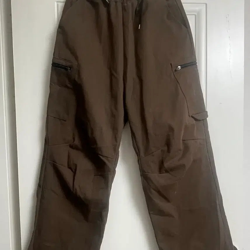 [BUNJANG] Brown Cargo Jogger Pants / 브라운 카고 조거 팬츠