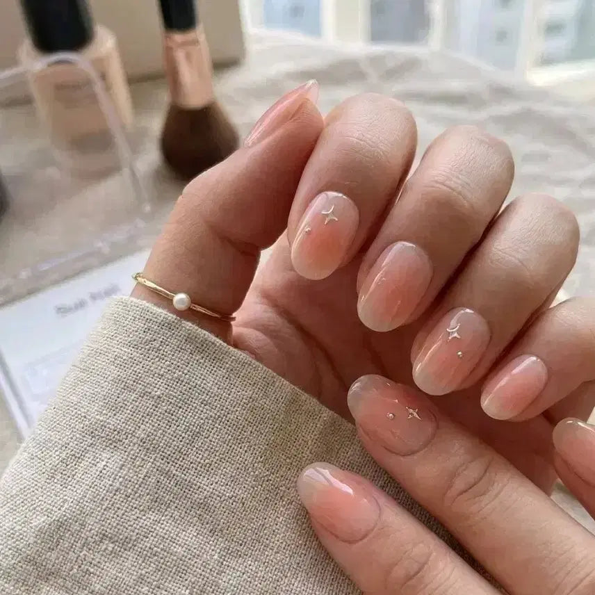 [BUNJANG] Tinkle Nude Handmade Nail Tips / 할인 이벤트) 팅클 누드 치크 수제 네일팁