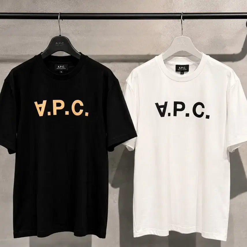 [BUNJANG] A.P.C. Short Sleeve T-Shirt (Black/White) / 무료배송)A.P.C. 반팔티 블랙/화이트