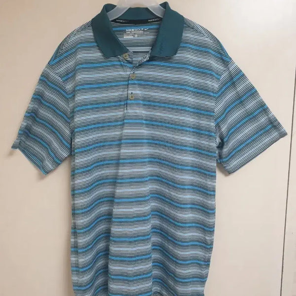 [BUNJANG] Nike Golf Tour Performance Stripe Polo Shirt - Size M / 나이키골프 투어 퍼포먼스 스트라이프 카라티 M