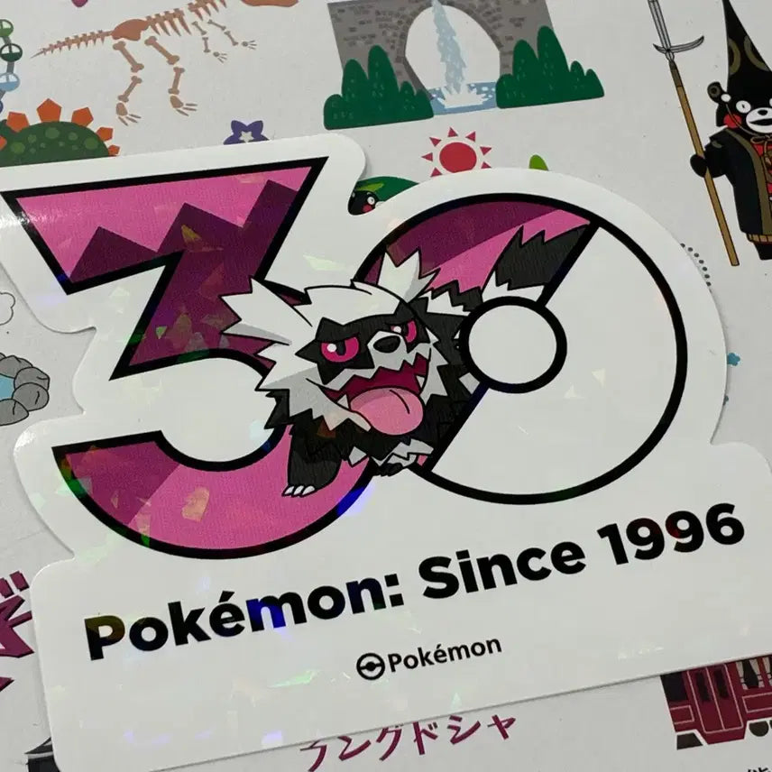 [BUNJANG] Pokemon 30th Anniversary Sticker Galar Zigzagoon / 포켓몬스터 30주년 스티커 가라르 지그제구리