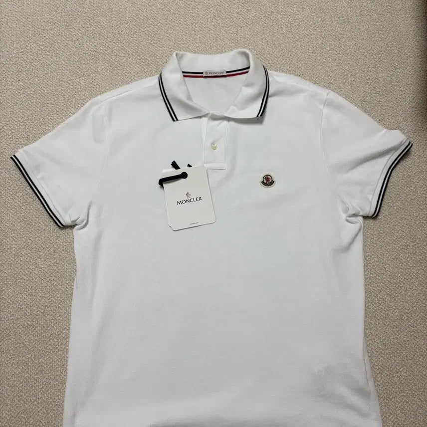 [BUNJANG] Moncler Men's Short Sleeve Polo Shirt L / (새상품급)몽클레어 카라티 L
