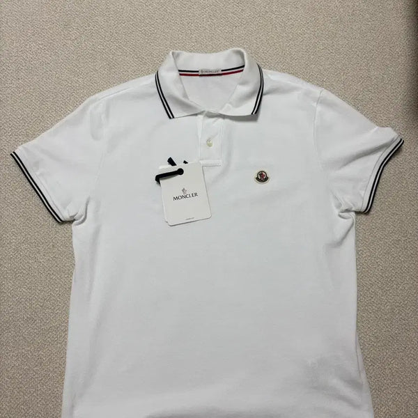 [BUNJANG] Moncler Men's Short Sleeve Polo Shirt L / (새상품급)몽클레어 카라티 L